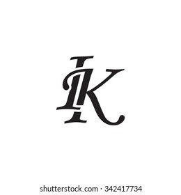 Ik Initial Monogram Logo Stock Vector (Royalty Free) 342417734 ...