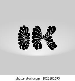 IK Logo, Decorative, Romantic