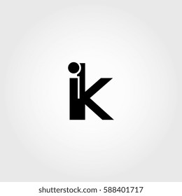 ik lowercase logo black interrelated