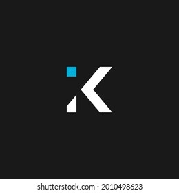 IK Simple and Modern Logo Icon Vector