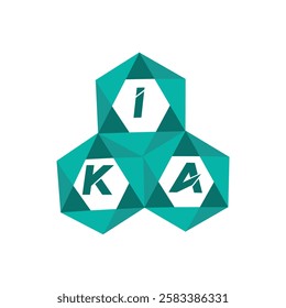 IKA creative minimalist letter logo. IKA unique vector initials alphabet letter logo design
