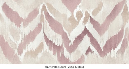 Ikat abstract background art. Ethnic tribal, boho tie die colors  seamless wallpaper. Motif ethnic handmade beautiful Ikat art. Ethnic abstract floral pink background art. 