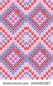 ikat abstract ethic art seamless pattern in tribal, folk embroidery and Mexicans style. Aztec geometric, art omament print, Design for carpet, cover wallpaper, wrapping, fabric, clothing.