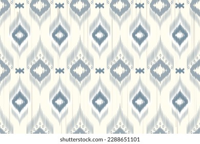 ikat Abstract Ethnic art. Seamless pattern in tribal, folk embroidery, and Mexican style. Aztec geometric art ornament print.Design for carpet, cover.wallpaper, wrapping, fabric, clothing	
