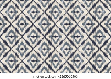 ikat Abstract Ethnic art. Seamless pattern in tribal, folk embroidery, and Mexican style. Aztec geometric art ornament print.Design for carpet, cover.wallpaper, wrapping, fabric, clothing