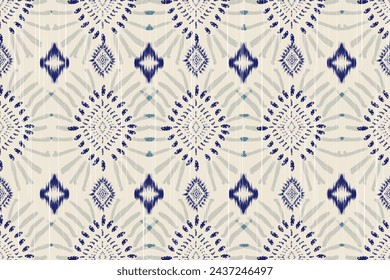 ikat Abstract Ethnic art. Seamless pattern tribal, folk embroidery, inbien style. Aztec geometric  ornament print.Design carpet, cover.wallpaper, wrapping,fabric,clothing.striped.Gypsy.Rug.African
