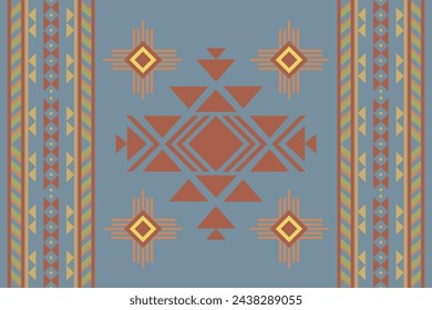 Ikat abstract ethnic art seamless pattern Mexican style wallpaper, set, geometric, oriental, fabric, clothing, print, ornament, Aztec geometric
