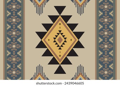 Ikat abstract ethnic art seamless pattern Mexican style wallpaper, set, geometric, oriental, fabric, clothing, print, ornament, Aztec geometric