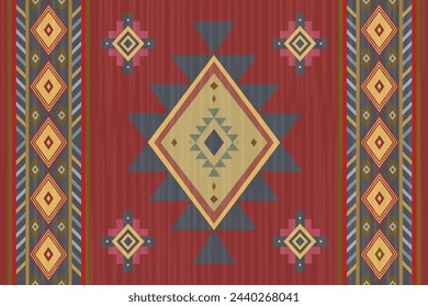 Ikat abstract ethnic art seamless pattern Mexican style wallpaper, set, geometric, oriental, fabric, clothing, print, ornament, Aztec geometric, furniture
