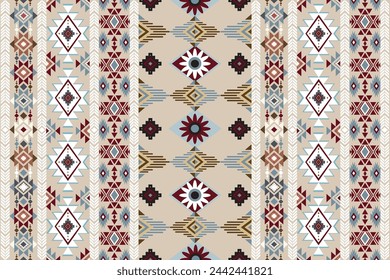 Ikat abstract ethnic art seamless pattern Mexican style wallpaper, set, geometric, oriental, fabric, clothing, print, ornament, Aztec geometric, furniture