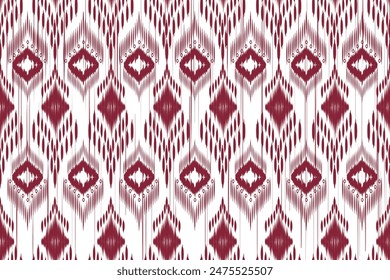 ikat Abstract Ethnic art. Seamless pattern in tribal, folk embroidery, and Mexican style. Aztec geometric art ornament print.Design for carpet, cover.wallpaper, wrapping, fabric, clothing	