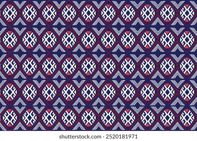ikat Abstract Ethnic art Seamless pattern in tribal, folk embroidery, and Mexican style. Aztec geometric art ornament print Design for carpet, Cover. Wallpaper, wrapping, fabric, clothing