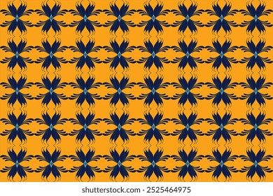 ikat Abstract Ethnic art Seamless pattern in tribal, folk embroidery, and Mexican style. Aztec geometric art ornament print Design for carpet, Cover. Wallpaper, wrapping, fabric, clothing
