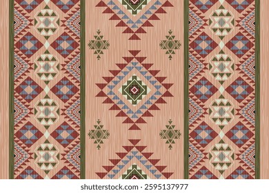 Ikat abstract ethnic art seamless pattern Mexican style wallpaper, set, geometric, oriental, fabric, clothing, print, ornament, Aztec geometric, furniture