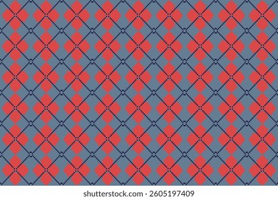 ikat Abstract Ethnic art Seamless pattern in tribal, folk embroidery, and Mexican style. Aztec geometric art ornament print Design for carpet, Cover. Wallpaper, wrapping, fabric, clothing, pixel art