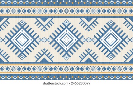 Ikat abstract ethnic art.seamless pattern in tribal,folk embroidery,and Mexican style.
Aztec geometric art ornament print.Design for carpet,cover.wallpaper,wrapping,fabric,clothing.