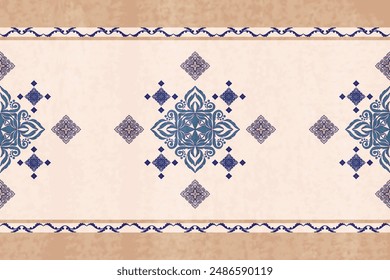 ikat abstract Ethnic art.Seamless pattern in tribal, folk embroidery, and Mexican Style. Aztec geometric art ornament print. Design for carpet,cover.wallpapers,wrapping,fabric,clothing 