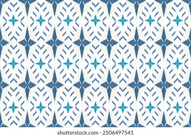 ikat Abstract Ethnic art.Seamless pattern in tribal,folk embroidery,and Mexican
style.Aztec geometric art ornament print.Design for carpet,cover.wallpaper,
wrapping,fabric,clothing. Each piece reflect