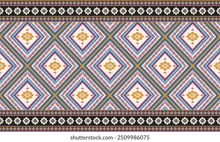 Ikat abstract ethnic art.seamless pattern in tribal,folk embroidery,and Asian style.
Aztec geometric art ornament print.Design for carpet,cover.wallpaper,wrapping,fabric,clothing.