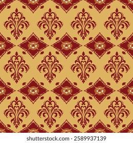 ikat Abstract Ethnic art.Seamless pattern in tribal, folk embroidery, and Mexican style. Aztec geometic  art ornament print.Design for carpet, cover.wallpaper, Cross Stitch, fabric, clothing