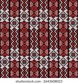 ikat Arte étnico Abstractas. Patrón sin fisuras en estilo tribal, popular y mexicano. Estampado de adorno de arte geométrico azteca. Diseño para la alfombra, patrón inconsútil del Vector. Cubierta, Fondo de pantalla, envoltura, fabr