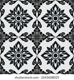 ikat Abstract Etnic art.Seamless padrão em tribal, bordado folclórico, e estilo mexicano. Impressão de ornamento de arte geomética asteca. Design para tapete, padrão vetor sem emenda. Capa,papel de parede, encapsulamento, tecido