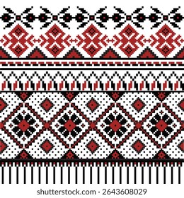 ikat Abstract Ethnic art.Seamless pattern in tribal, folk embroidery, and Mexican style. Aztec geometic  art ornament print. Design for carpet, Vector seamless pattern. Cover,wallpaper, wrapping, fabr