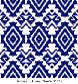 Ikat Abstract geometric art étnico oriental ikat padrão sem costura tradicional em tribal.For fundo,tapete,Batik,capa,têxtil,papel de parede,vestuário,envoltório,tecido,impressão,bordado.ilustração