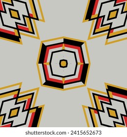 Ikat abstract seamless pattern for artwork and production