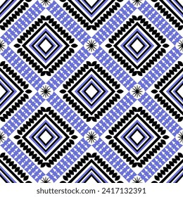 Ikat abstract seamless pattern for artwork and production