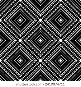 Ikat abstract seamless pattern for artwork and production