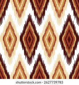 Ikat abstrato padrão sem emenda, geométrica étnica vintage textura vetor arte design, motivo étnico artesanal, textura tecido batik asian fundo papel de parede geometria indiano, Etnic Ikat abstract