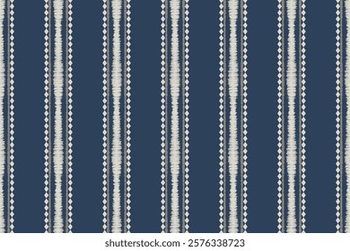 Ikat Abstract striped Ethnic art. Seamless patterns tribal, folk embroidery, and Mexican style. Aztec geometric art ornament print.Design for carpet,  cover wallpaper, wrapping, fabric, clothing