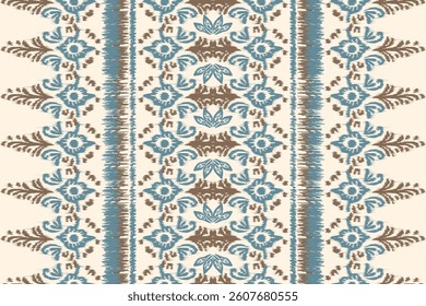 Ikat Abstract striped Ethnic art. Seamless patterns tribal, folk embroidery, and Mexican style. Aztec geometric art ornament print.Design for carpet,  cover wallpaper, wrapping, fabric, clothing