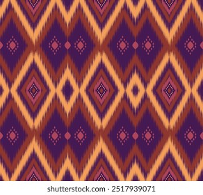  Ikat Vector abstracto Geométrico étnico tribal. Damasco sin patrón tradicional estilo azteca Diseño para el fondo, alfombra, papel de pared, ropa, envoltura, batik, tela, bordado. Otros diseñan.
