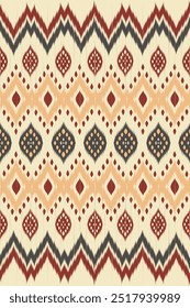  Ikat abstract Vetor Geometric étnico tribal .Damask padrão sem emenda tradicional estilo asteca Design para fundo, Capeta, papel de parede, roupas, envoltório, batik, tecido, bordado .outro design. 
