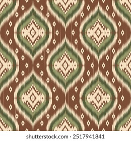   Ikat  abstract Vector Geometric ethnic  tribal .Damask seamless pattern traditional Aztec style Design for background ,Capet,wall paper,clothing, wrapping,batik ,fabric , embroidery . Others design
