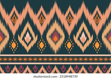  Ikat  abstract Vector Geometric ethnic  tribal seamless pattern traditional Aztec style Design for background ,Capet,wall paper,clothing, wrapping,batik ,fabric , silk,pillow case,iPhone case ,book c