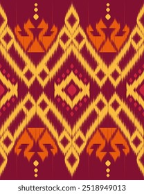  Ikat  abstract Vector Geometric ethnic  tribal seamless pattern traditional Aztec style Design for background ,Capet,wall paper,clothing, wrapping,batik ,fabric , silk,pillow case,iPhone case ,book c