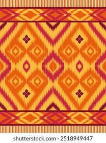  Ikat  abstract Vector Geometric ethnic  tribal seamless pattern traditional Aztec style Design for background ,Capet,wall paper,clothing, wrapping,batik ,fabric , silk,pillow case,iPhone case ,book c