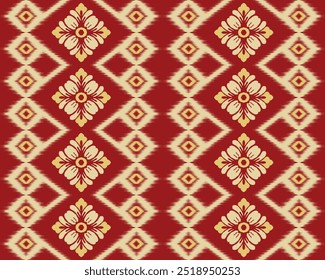  Ikat  abstract Vector Geometric ethnic  tribal seamless pattern traditional Aztec style Design for background ,Capet,wall paper,clothing, wrapping,batik ,fabric , silk,pillow case,iPhone case ,book c