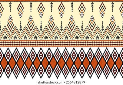 Ikat abstract,Vector illustration of seamless pattern or geometric texture modern pattern for clothing,wallpaper,fabric,carpet,batik,textile