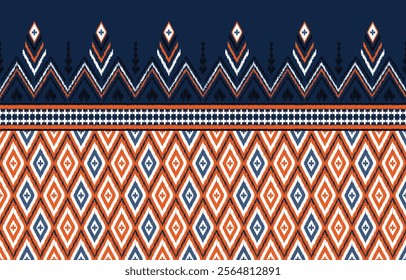 Ikat abstract,Vector illustration of seamless pattern or geometric texture modern pattern for clothing,wallpaper,fabric,carpet,batik,textile