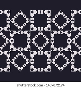 Ikat. Art seamless pattern. Ethnic print. Multicolored. Boho. Traditional ornament. Folk motif. Vector geometric background. Can be used for social media, posters, email, print, ads designs.
