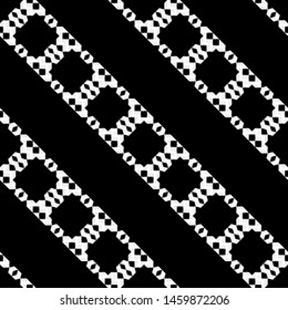 Ikat. Art seamless pattern. Ethnic print. Multicolored. Boho. Traditional ornament. Folk motif. Vector geometric background. Can be used for social media, posters, email, print, ads designs.