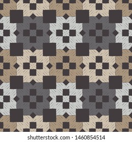 Ikat. Art seamless pattern. Ethnic print. Multicolored. Boho. Traditional ornament. Folk motif. Vector geometric background. Can be used for social media, posters, email, print, ads designs.