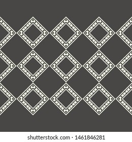 Ikat. Art seamless pattern. Ethnic print. Multicolored. Boho. Traditional ornament. Folk motif. Vector geometric background. Can be used for social media, posters, email, print, ads designs.