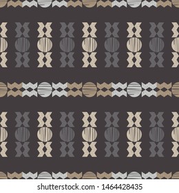 Ikat. Art seamless pattern. Ethnic print. Multicolored. Boho. Traditional ornament. Folk motif. Vector geometric background. Can be used for social media, posters, email, print, ads designs.