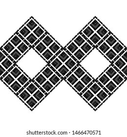 Ikat. Art seamless pattern. Ethnic print. Multicolored. Boho. Traditional ornament. Folk motif. Vector geometric background. Can be used for social media, posters, email, print, ads designs.