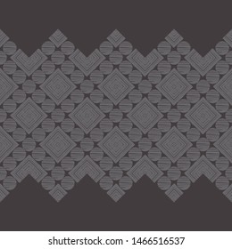 Ikat. Art seamless pattern. Ethnic print. Multicolored. Boho. Traditional ornament. Folk motif. Vector geometric background. Can be used for social media, posters, email, print, ads designs.